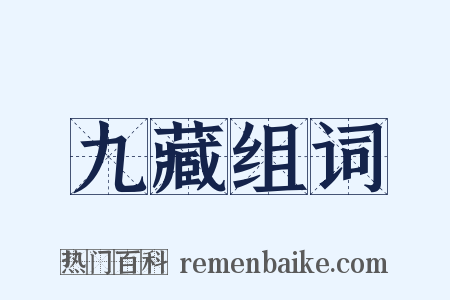 九藏组词是什么意思的图片